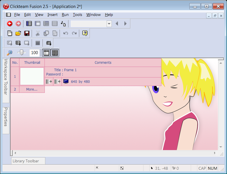 Storyboard Editor With Pinky Girly Skin.