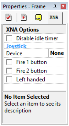 Frame XNA Options Properties.png